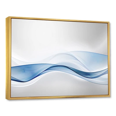 3D Wave of Water Splash  Digital Art Canvas Print