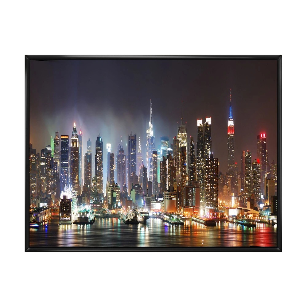 Toile imprimée « Lit NYC Manhattan Skyline »