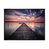 Colorful Sunset Over Lake Wall Art