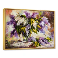 Lilac Bouquet a Vase  Wall Art