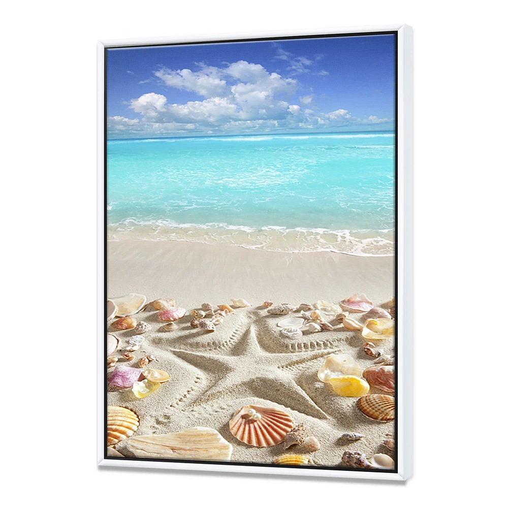 Caribbean Sea Starfish  Canvas Wall Art Print