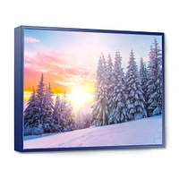 Winter Sunset Bulgaria  Wall Art