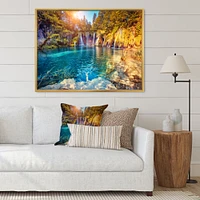 Turquoise Water and Sunny Beams Canvas Print