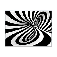 Toile imprimée « Black and White Spiral