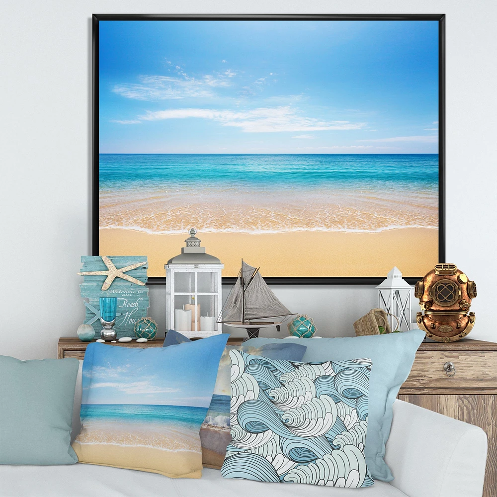 Calm Blue Sea and Sky  Wall Art