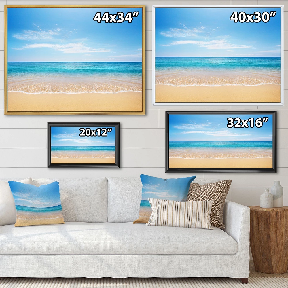 Calm Blue Sea and Sky  Wall Art