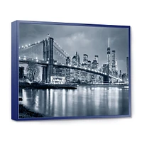 Panorama New York City at Night  Canvas Print