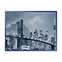 Panorama New York City at Night  Canvas Print