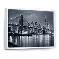 Panorama New York City at Night  Canvas Print