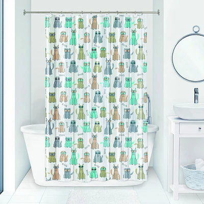 Flashy Pooch Shower Curtain