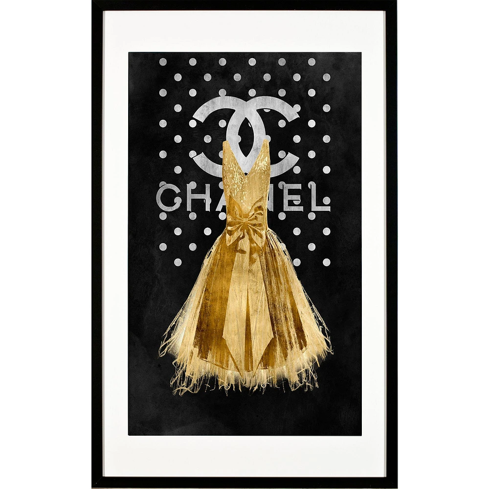  Gold Dress Framed Wall Art