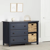 Cotton Candy 3-Drawer Dresser with Storage Baskets by South Shore Furniture