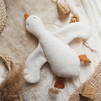 Goose Plush- White & Rust