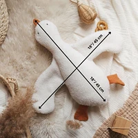 Goose Plush- White & Rust