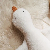 Goose Plush- White & Rust