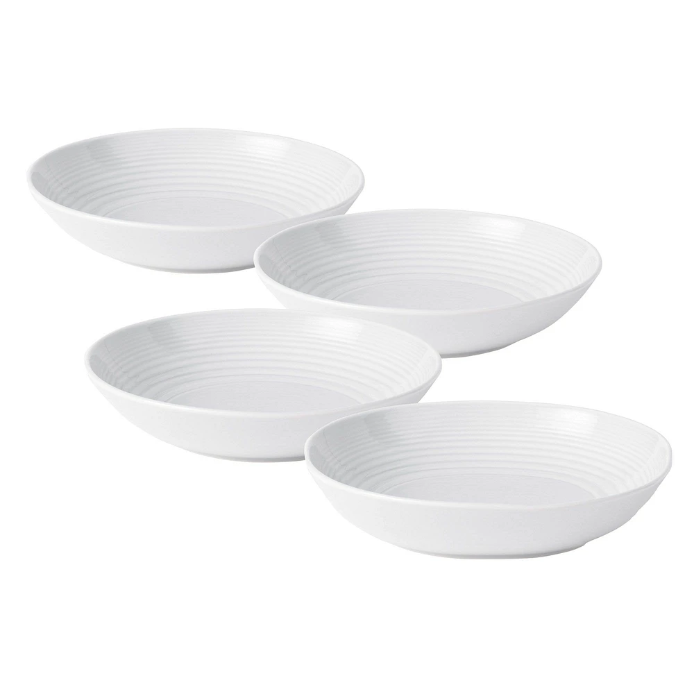 Gordon Ramsay Maze White 4-Piece Vegetable/Pasta Bowl Set by Royal Doulton