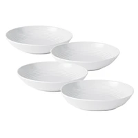 Gordon Ramsay Maze White 4-Piece Vegetable/Pasta Bowl Set by Royal Doulton