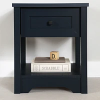 South Shore Furniture Hazen Nightstand - Navy Blue