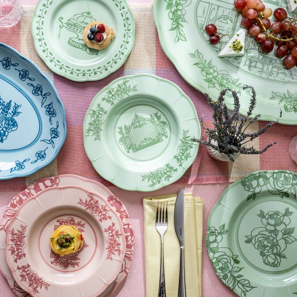 Josephine Grand plat rond - Vert