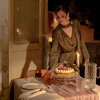 Guzzini Vanity Ensemble service à gâteau - Transparent 