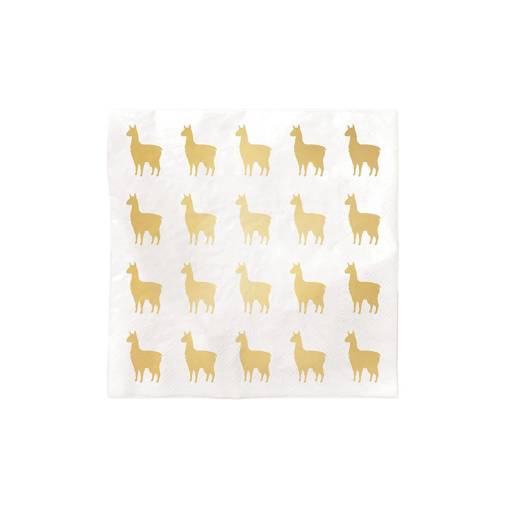 Llama Cocktail Napkins