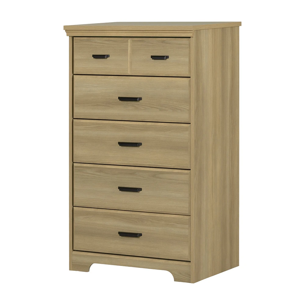 South Shore Furniture Versa 5-Drawer Chest - Natural Ash