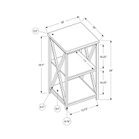 Table d'appoint à 3 tablettes