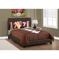 Leather Upholtered Bed Frame - Double