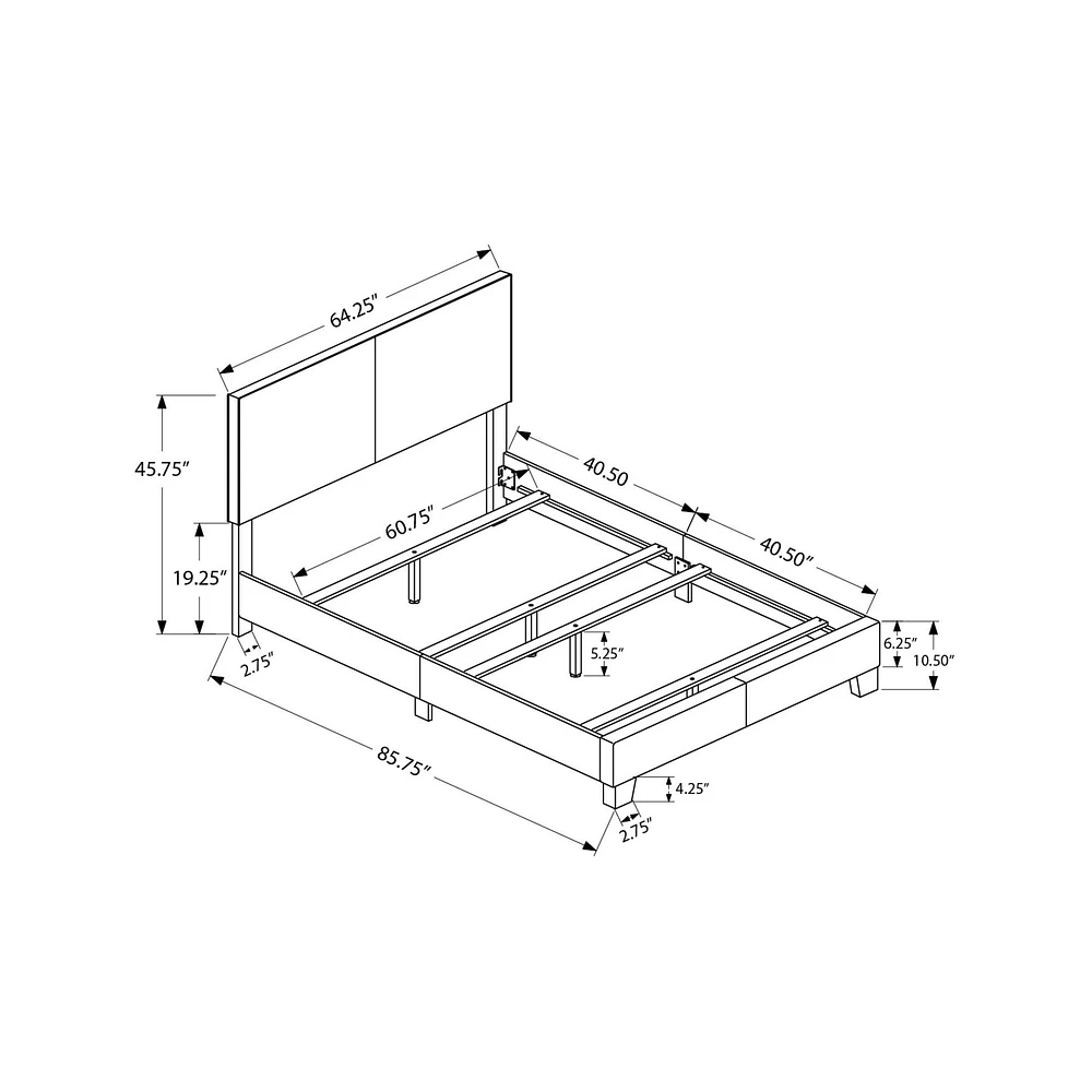 Contemporary Upholstered Bedframe