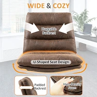 Dining Set with Dark Brown Chairs, Set of 5