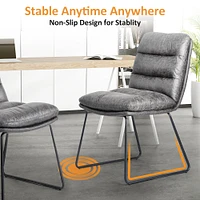 Dining Set with Grey Chairs, Set of 5