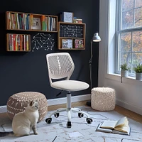 Beige Fabric Task Chair by Maison Classique