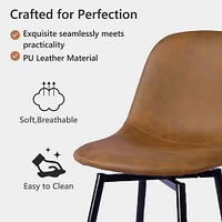 Maison Classique Set of 2 Brown Swivel 28" Barstools