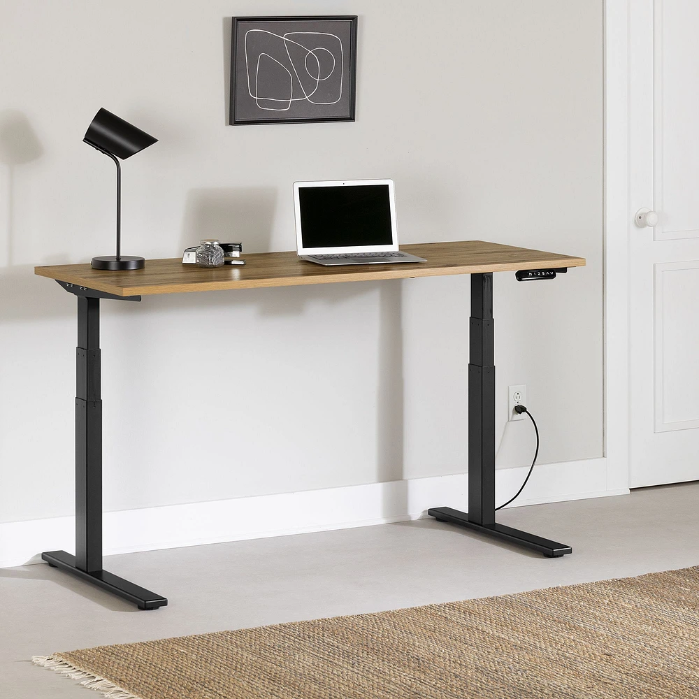 South Shore Furniture Ezra Electric Adjustable Height Standing Desk