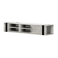 Munich Wall Mounted Media Console in Seaside Pine by South Shore Furniture