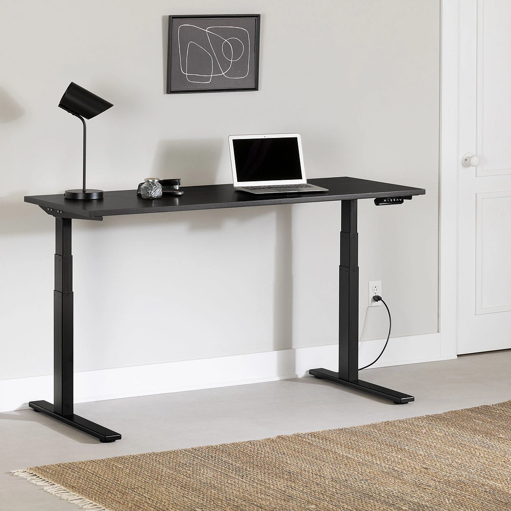 South Shore Furniture Ezra Electric Adjustable Height Standing Desk