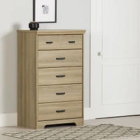 South Shore Furniture Versa 5-Drawer Chest - Natural Ash