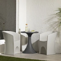 Dalya Table and Chairs Bistro Set Grege and Dark Grey by South Shore Furniture