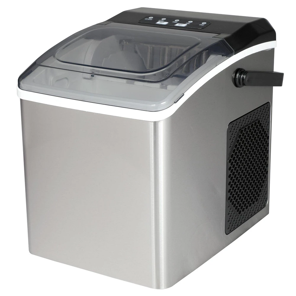 Portable Countertop Stainless Steel IceMaker by Koolatron