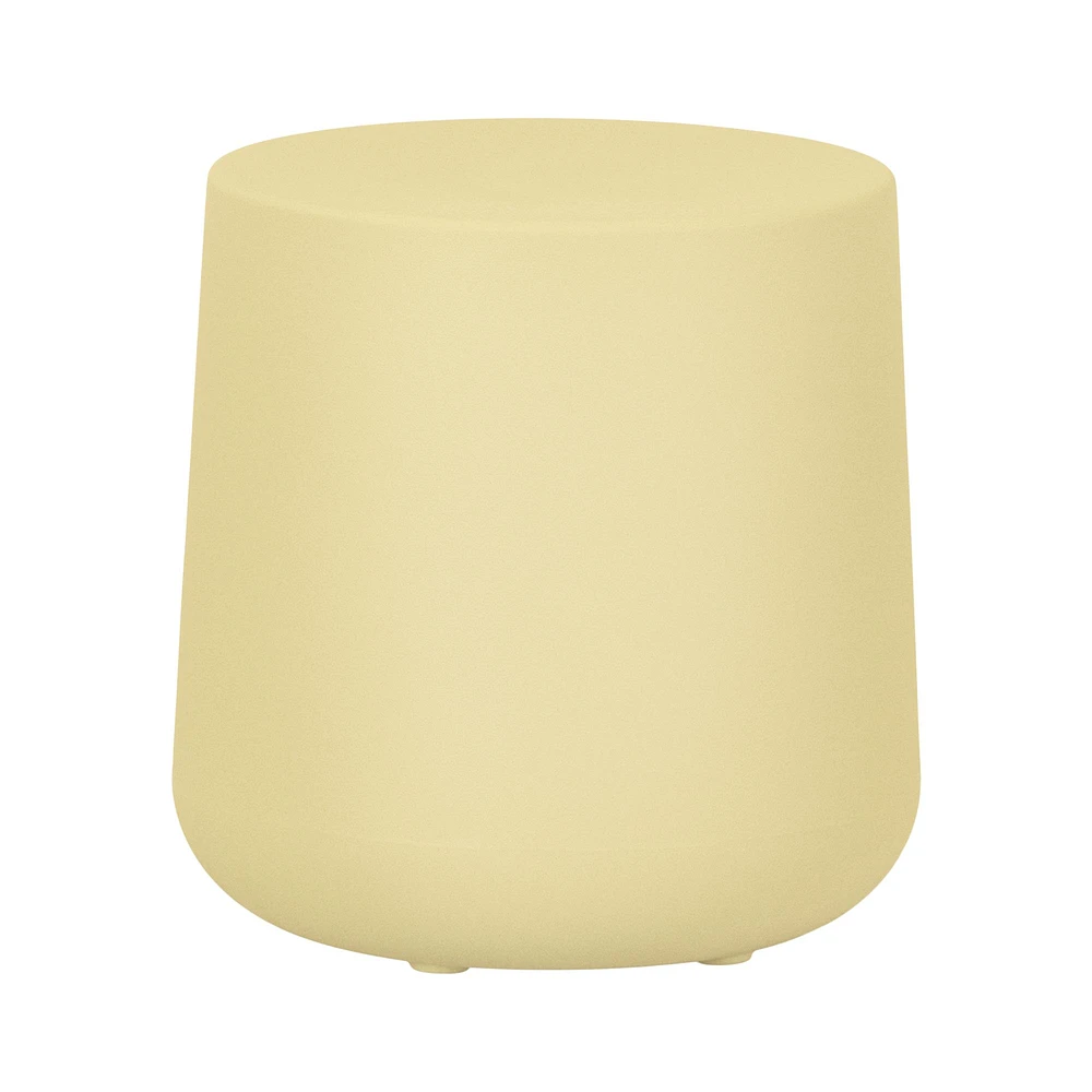 Dalya Round Outdoor Side Table Light Yellow by South Shore Furniture