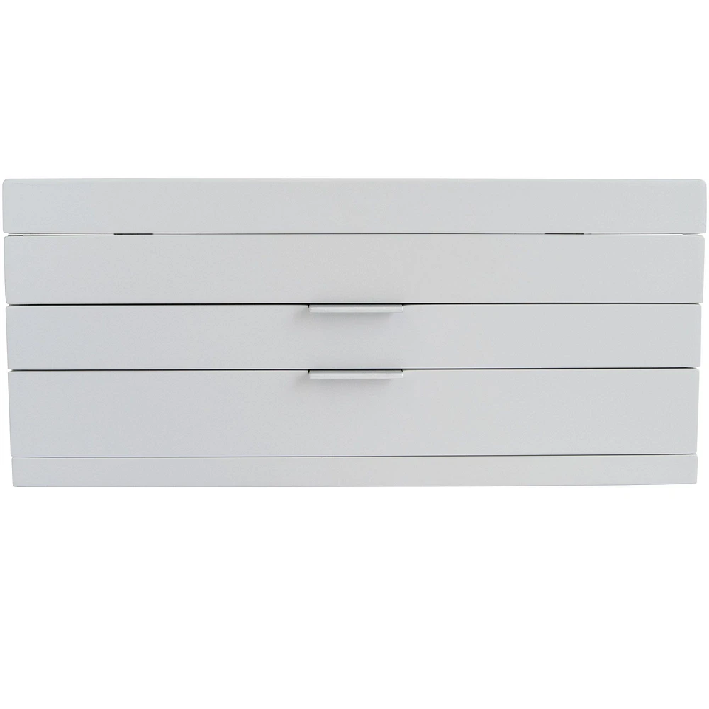 Mele and Co Misty Oceanside Wooden Jewellery Box - Grey