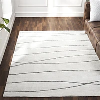 Tapis blanc cassé et gris « Hazel »