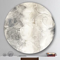 Gray Circles Metal Wall Art