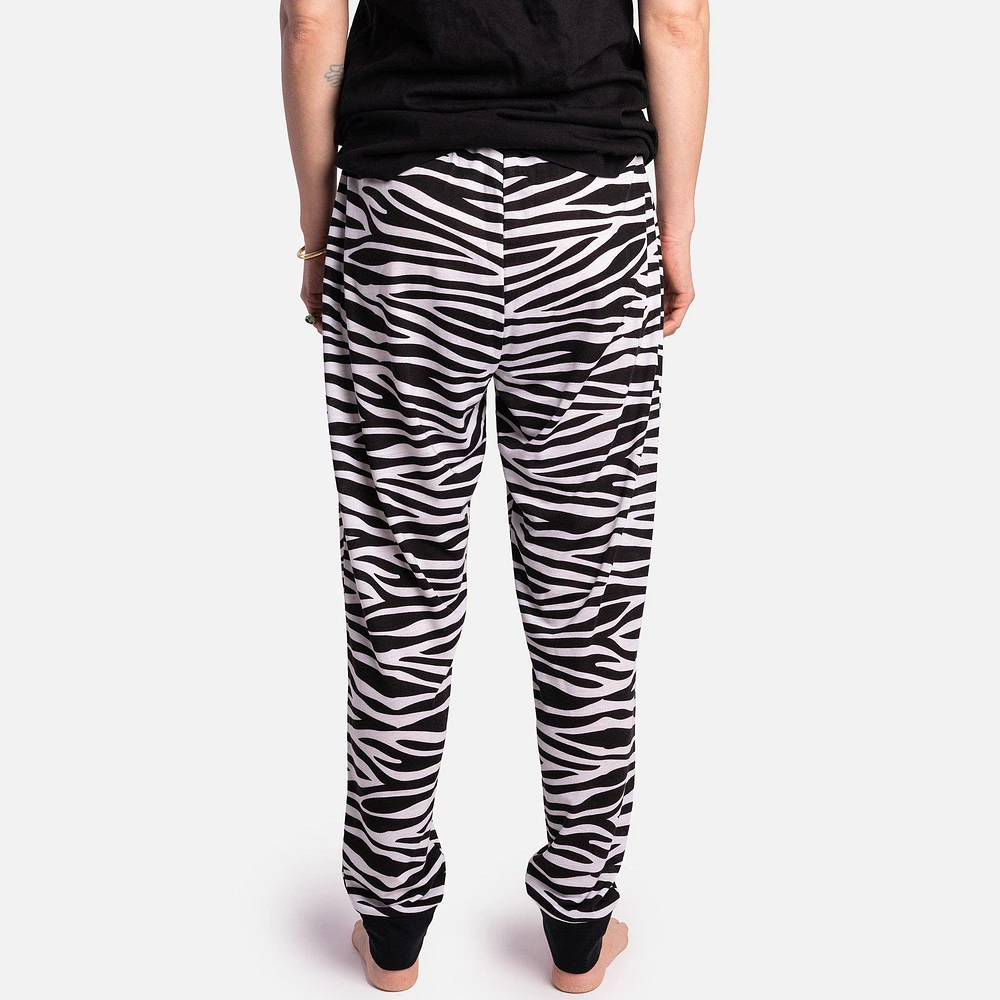 Pack of 2 Matching Pants by SilverPaw - Zebra Print and Red Waffle