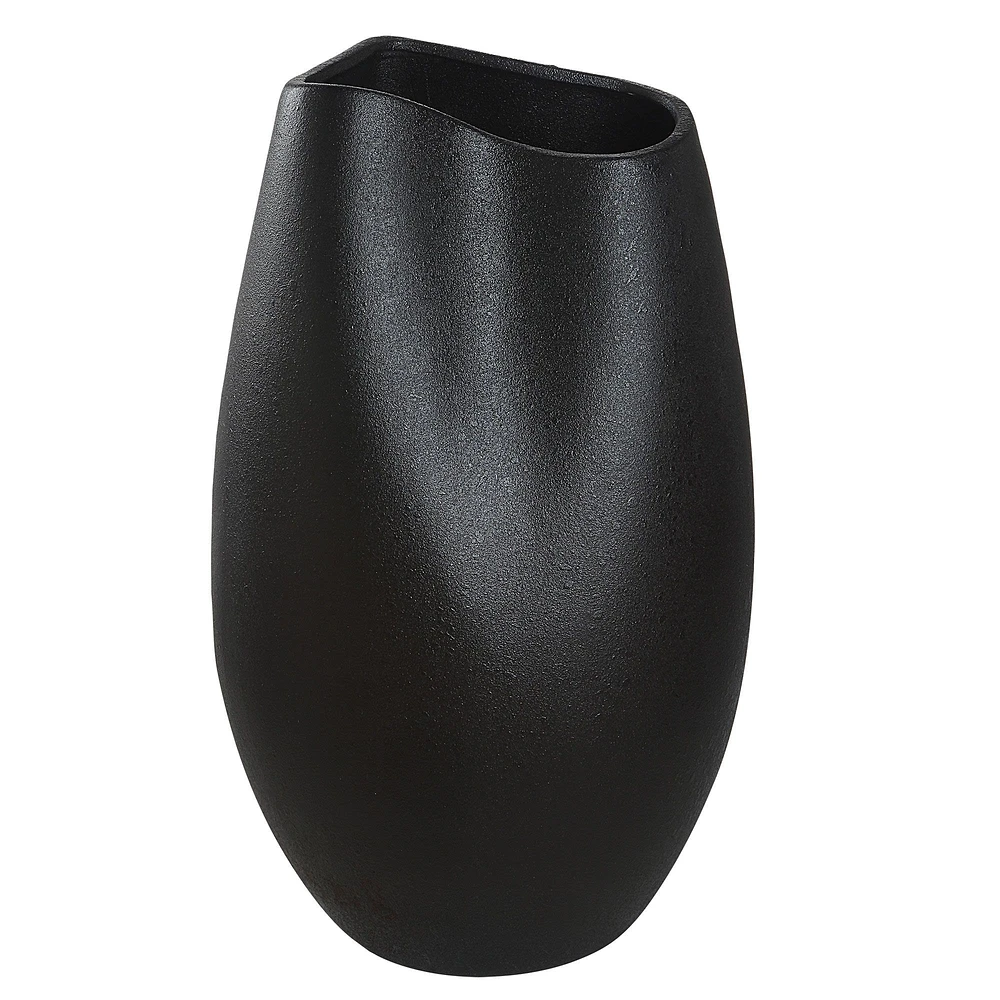 Vase Erika en céramique couleur noire