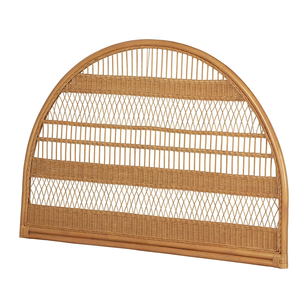 Balka Queen Rattan Wall-Mounted Headboard in Rattan by South Shore Furniture