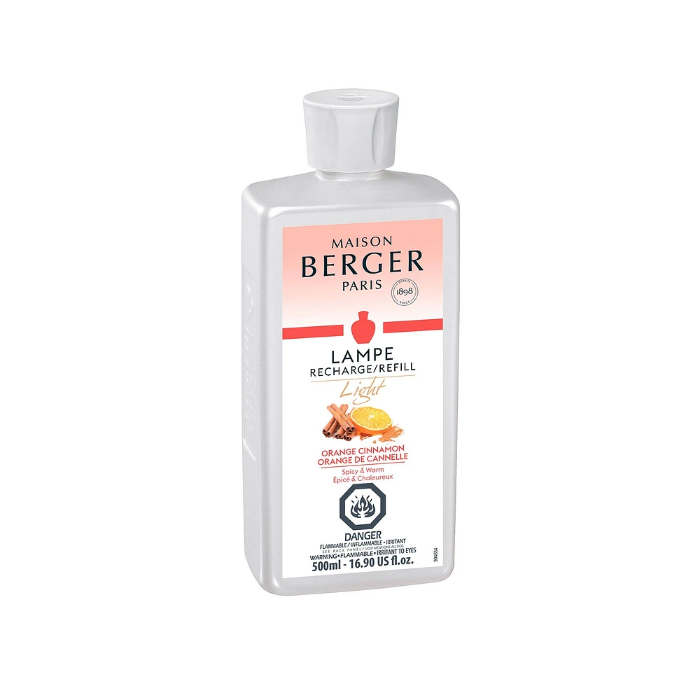 Recharge pour lampe Berger « Orange de cannelle » par Maison Berger Paris – 500 ml