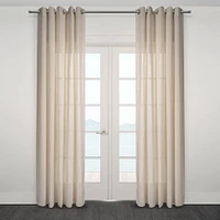 Ortona Wide Semi Sheer Jacquard Grommet Panel