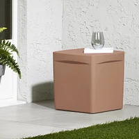 Dalya Square Square Outdoor Side Table Burnt Orange by South Shore Furniture