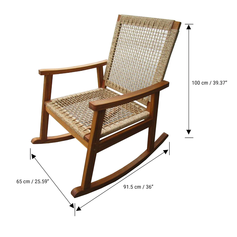 Fauteuil à bascule « Eurochord » pour l'extérieur